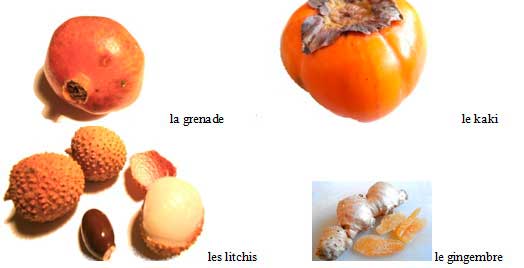 лексика по французскому языка, Les fruits